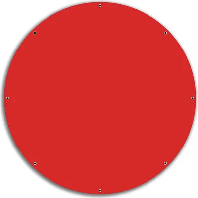 Produktbild von Wallario rundes Outdoor-Poster für Garten oder Balkon, Motiv Rot, 60 cm Durchmesser