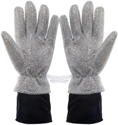 Productafbeelding van Herbruikbare draadhandschoenen, huishoudelijke keukenhandschoenen met schrobber, groen, middelgroot
