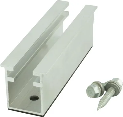 Produktbild von Alumero Trapezblech Kurzschiene, T100, 802442, 1 Stk.