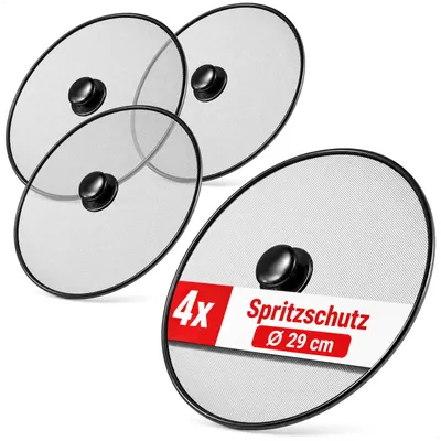 Productafbeelding van com-four® 4 stuks spatelbeschermers voor pannen en braadpannen, stoomdeksels