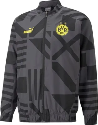 Produktbild von Puma BVB Prematch Jacke 2022 2023 Herren schwarz grau Gr XL
