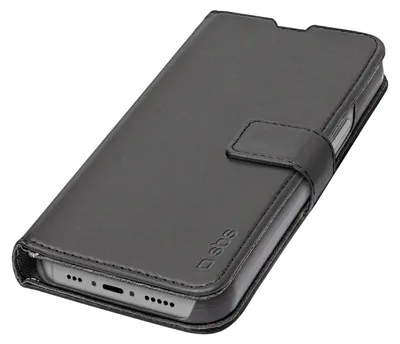 Produktbild von SBS Wallet Stand -  Apple iPhone 15 Hülle Klapphülle - Schwarz