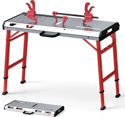 Image de Table de soudage réglable, capacité de charge de 450 kg, conception pliable