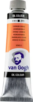 Image de Van Gogh peinture à l'huile tube 40 ml orange cadmium 211