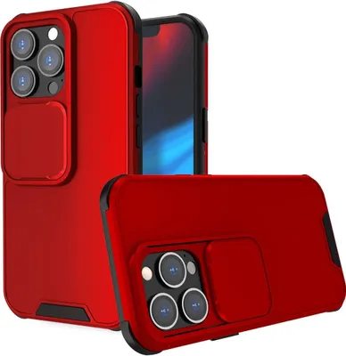 Produktbild von König Design Hülle kompatibel mit Apple iPhone 13 Kunststoff Soft Handyhülle - Handy Case Rot
