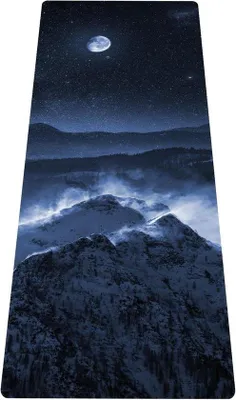 Obrázek produktu pro Cestovní podložka na jógu, 15 mm, protiskluzová, imitace kožené obuvi, 180 x 61 cm