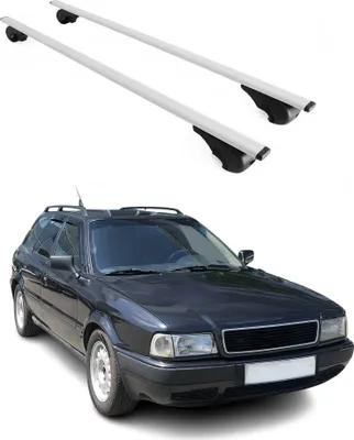 Produktbild von Dachträger Grundtäger für Audi 80 Avant 1992-1995 75kg Metall Silber 2 tlg