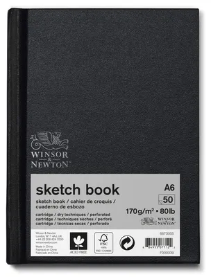 Productafbeelding van Winsor & Newton 6673005 Schetsboek met 50 bladen schetspapier, 170 g/m², harde kaft