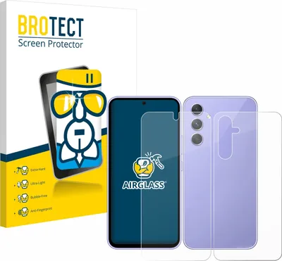 Produktbild von BROTECT Schutzglas für Samsung Galaxy A54 5G (Display+Rückseite) Schutzfolie Panzer Folie Glas Display Schutz klar