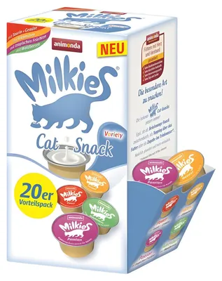 Produktbild von animonda Milkies Adult Milchsnack 20er Variety, Snacks, Katze, Milch, 15 g, Zuckerfrei