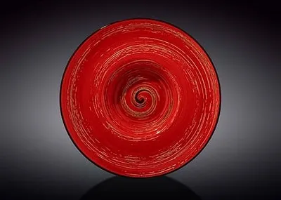 Zdjęcie produktu dla Wilmax Talerz głęboki 24 cm - Nowoczesny design w kolorze czerwonym - WL-669225/A