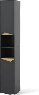 Produktbild von PolkaHome® Badschrank 'Marelle', Anthrazit, 30 x 180 cm
