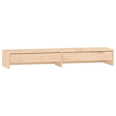 Zdjęcie produktu dla Podstawka Na Monitor, 100X27X15 Cm, Lite Drewno Sosnowe Lumarko!