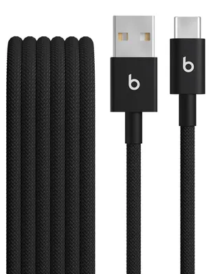 Produktbild von Apple Beats, 1,5 m, USB A, USB C, USB 2.0, Schwarz