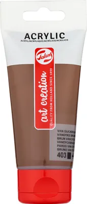 Zdjęcie produktu dla TALENS Art Creation - Farba akrylowa TAC 403 Van Dijckbruin Tubka 75ml | Tubka A 75 mililitrów | 3 sztuki