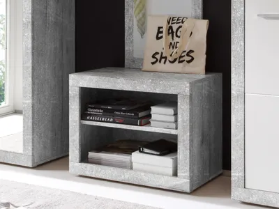 Image de Sitzbank in Beton - 68x50x37cm (BxHxT)
