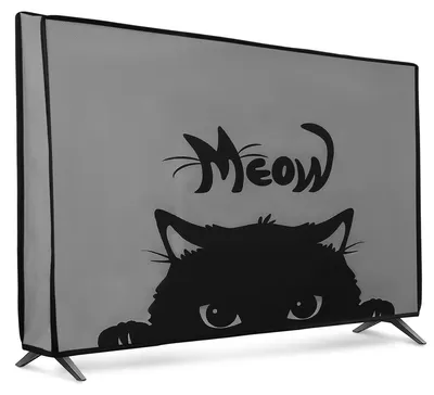 Produktbild von kwmobile 24" TV Abdeckung Indoor - Fernseher Hülle Bildschirmschutz Abdeckung - TV Bildschirm Staubschutzhülle - Fernsehabdeckung - Grau Schwarz