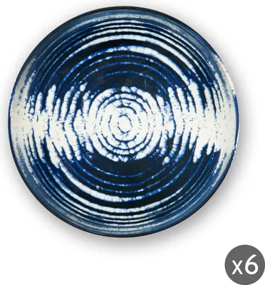 Immagine prodotto di Excelsa Set di 6 piatti fondi Ermes in Vetroceramica 18X5 Cm colorati