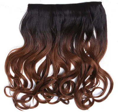 Produktbild von WIG ME UP Clip-in Haarverlängerung Hinterkopf breit lockig Ombre Dunkelbraun Kupferbraun CMT-863-4001BTT30