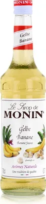 Produktbild von Monin Sirup Gelbe Banane 700ml - Cocktails Milchshakes Kaffeesirup (1er Pack)