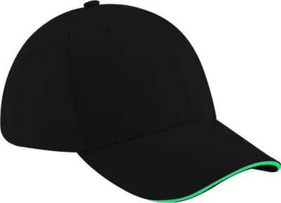 Produktbild von Beechfield Uni Athleisure Baseball Kappe Baumwolle BC3433 (Einheitsgröße) (Graphit Grau/Schwarz)