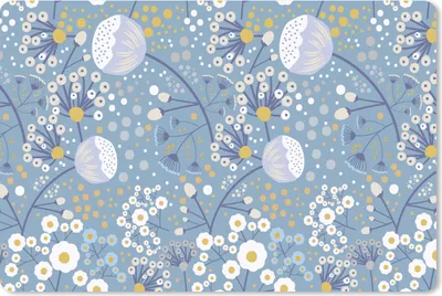 Produktbild von MuchoWow® Mauspad Mousepad Muster - Kamille - Blumen 27x18 cm - Mousepads - Maus Mat - Pad - Mausunterlage - Büroartikel - Desk Matten