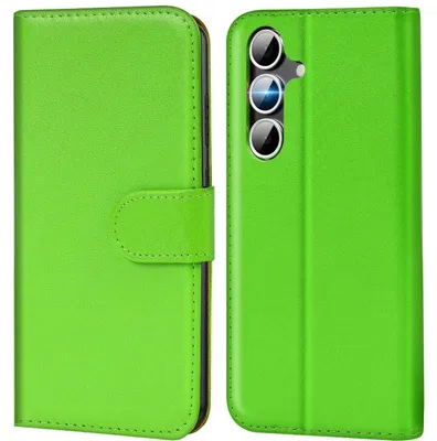 Produktbild von Conie Klapp Tasche für Samsung Galaxy S25 FE Kartenfach Rundumschutz Hülle in Grün