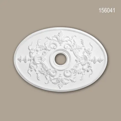 Produktbild von PROFHOME 156041 Rosette aus Polyurethan Deckenrosette Medaillon 78,5 x 54,4 cm