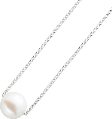 Produktbild von Perlenkette Silber 925 weiße Süsswasserzuchtperle  42