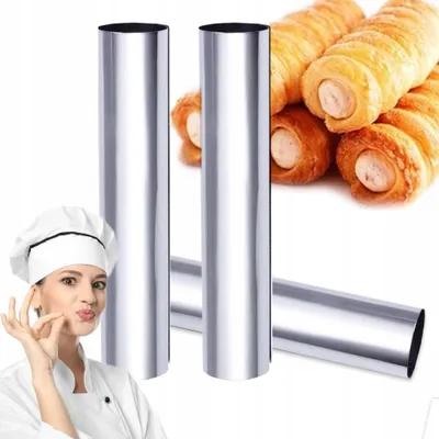 Produktbild von Rossner Formen für Cremröllchen Backen 12 cm 3 Stück