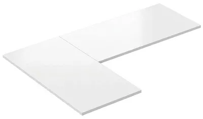 Immagine prodotto di Piano del tavolo PR18012-WHITEV2, 180 x 120 cm, bianco