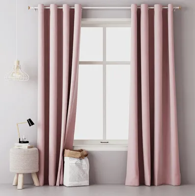 Produktbild von JEMIDI Vorhang blickdicht lichtundurchlässig 140x250cm - Gardine mit Ösen Anbringung - Ösenschal Dekoschal Verdunkelungsvorhang - 100% Polyester