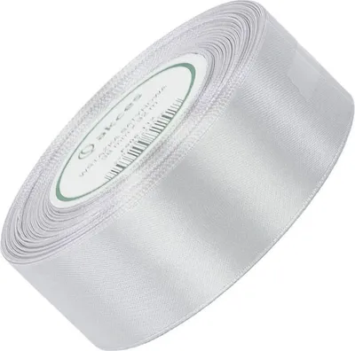 Zdjęcie produktu dla Wstążka satynowa srebrna 38mm - 32mb