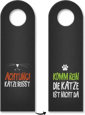 Produktbild von 3x Türhänger Türanhänger Türschild Schild an der Türklinke