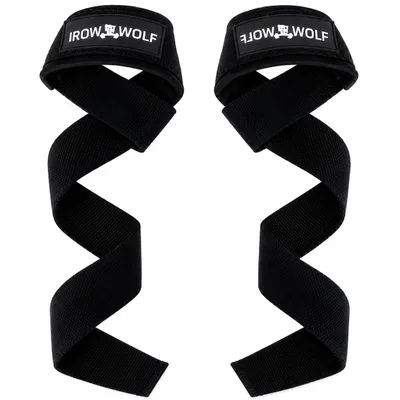 Produktbild von Zughilfe Zughilfen (gepolstert) für Krafttraining, Bodybuilding, ( Fitness - Kreuzheben Gurte - Lifting Straps - für Frauen und Männer, KI-generiertes Bild