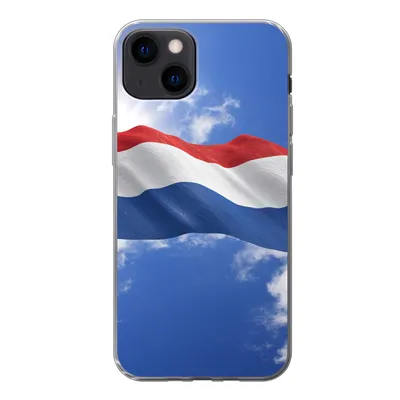 Produktbild von MuchoWow® Handyhülle Schutzhülle Hülle für iPhone 13 Die Flagge der Niederlande weht am Himmel Silikon Softcase Handy Hülle - Karteninhaber
