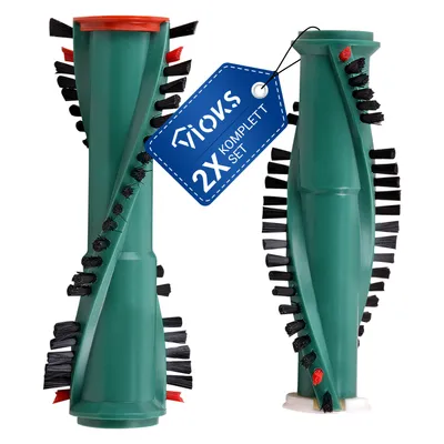 Produktbild von Bürstenwalze 2x Bürste Rolle Ersatzbürste für EB350 EB351 ET340 Staubsauger