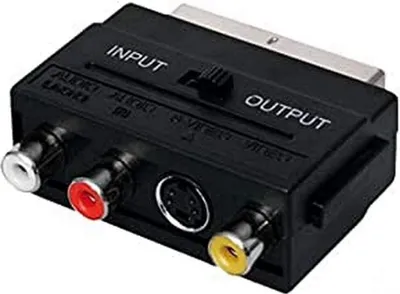 Zdjęcie produktu dla SENCOR SAV 151-000 Złącze SCART - złącze wideo 3X RCA/M+S, adapter audio/wideo, SCART-3RCA+SVID INOUT