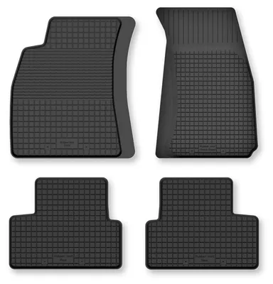 Produktbild von Gummi-Fußmatten für Audi A6 C6 2004-2006 (Limousine/Kombi/Van) – 4-tlg, Schwarz, Semi-Universal, angepasst – Wielganizator Semi-Universal