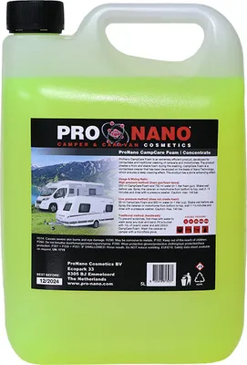 Produktbild von 5L ProNano CampCare Foam | CampCare Schaum | Wohnmobil Shampoo | Berührungslose und kratzerfreie Reinigung | Konzentratprodukt | Nano-Technologie
