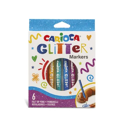 Produktbild von Set mit 6 Markern carioca glitter carioca glitter carioca 42190