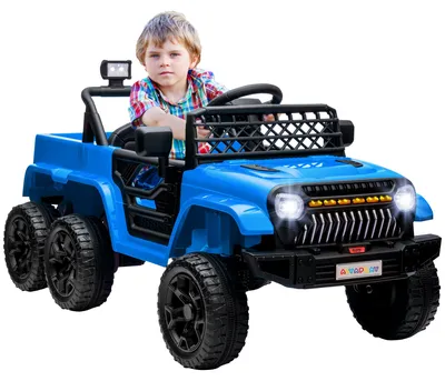 Image de Voiture électrique pour enfants AIYAPLAY, avec lumières, musique et klaxon, 3-8 ans