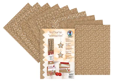 Produktbild von Kraftkarton "Weihnachten", DIN A4, 10 Blatt