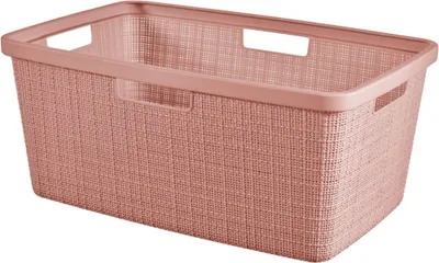 Obrázok produktu pre Curver Wasmand Jute-Look 46L Roze