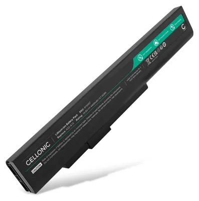 Image de CELLONIC 1x Batterie pour Ordinateur portable Compatible avec MSI A6400, CX640 / CX640MX, Compatible avec Medion Akoya P6634, 40036108A1 - (4400mAh, 10.8V)