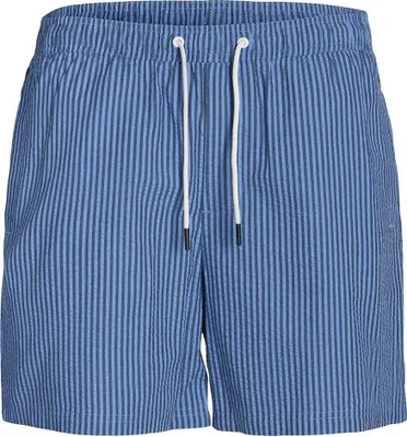 Produktbild von Jack & Jones Seersucker Badeshorts Blau L Mann Blau L