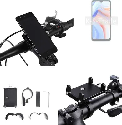 Produktbild von K-S-Trade Handyhalterung für das Fahrrad kompatibel mit Cubot Note 8 Halter Lenkstange Fahrradhalterung Motorrad Bike Mount Befestigung Smartphone