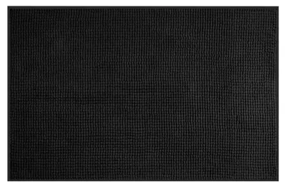 Produktbild von CHENILL Badewannenvorleger, 50x80cm, 100% Polyester, Schwarz
