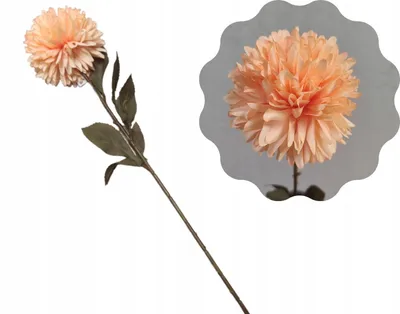 Produktbild von TG Lachsfarbene Chrysanthemen Kunstblume 65 cm