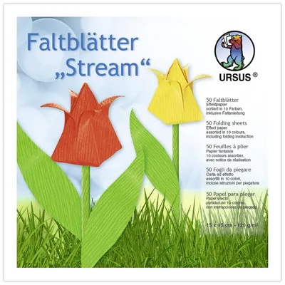 Produktbild von URSUS Faltblätter Stream 15x15cm 50 Blatt